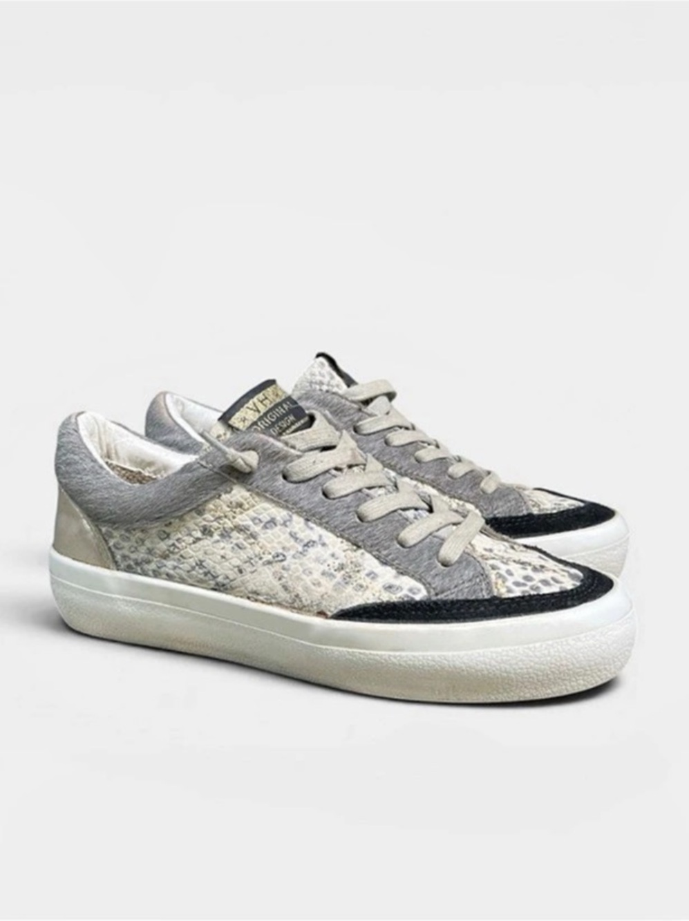 Vintage Havana Spot On Calf Hair Snake Print Sneaker Women’s Size 6 1/2